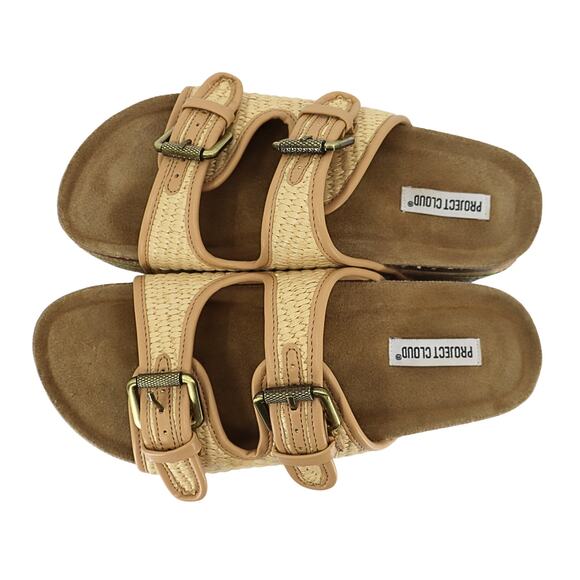 PROJECT CLOUD Oliy Women's Wedge Sandals - Raffia - 9 - Picture 3 of 4